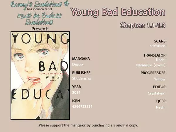 Young Bad Education Chapter 1.1 page 1