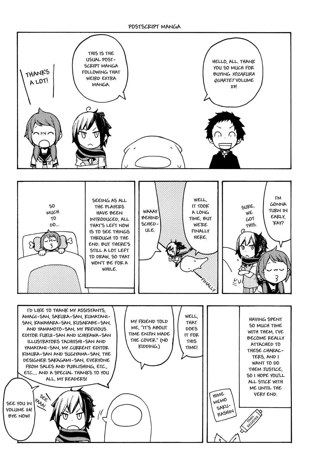 Yozakura Quartet Chapter 135.5 page 24