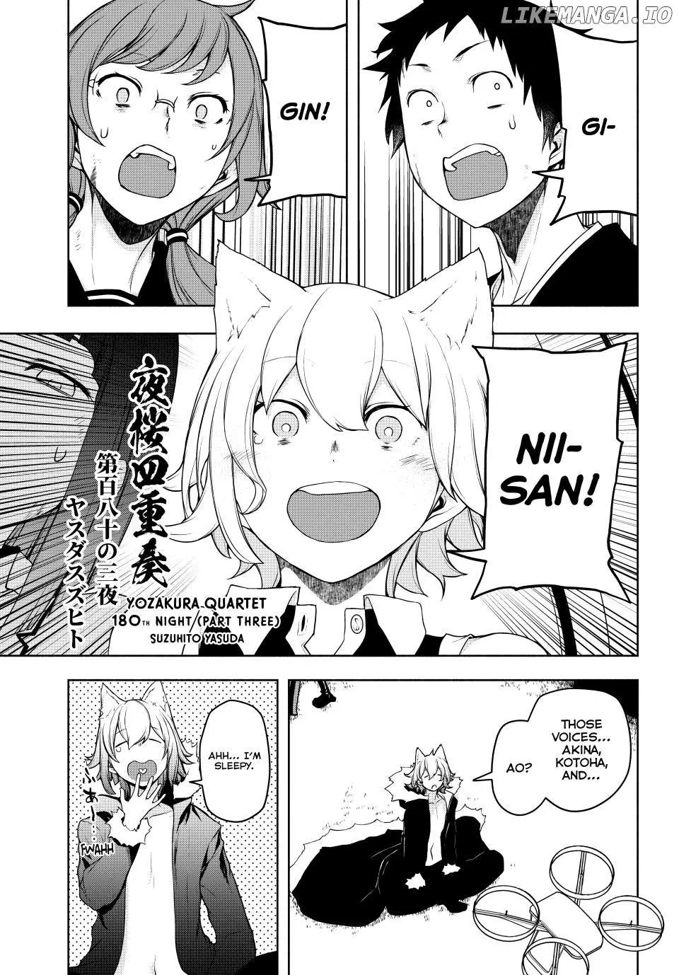 Yozakura Quartet Chapter 180.3 page 1