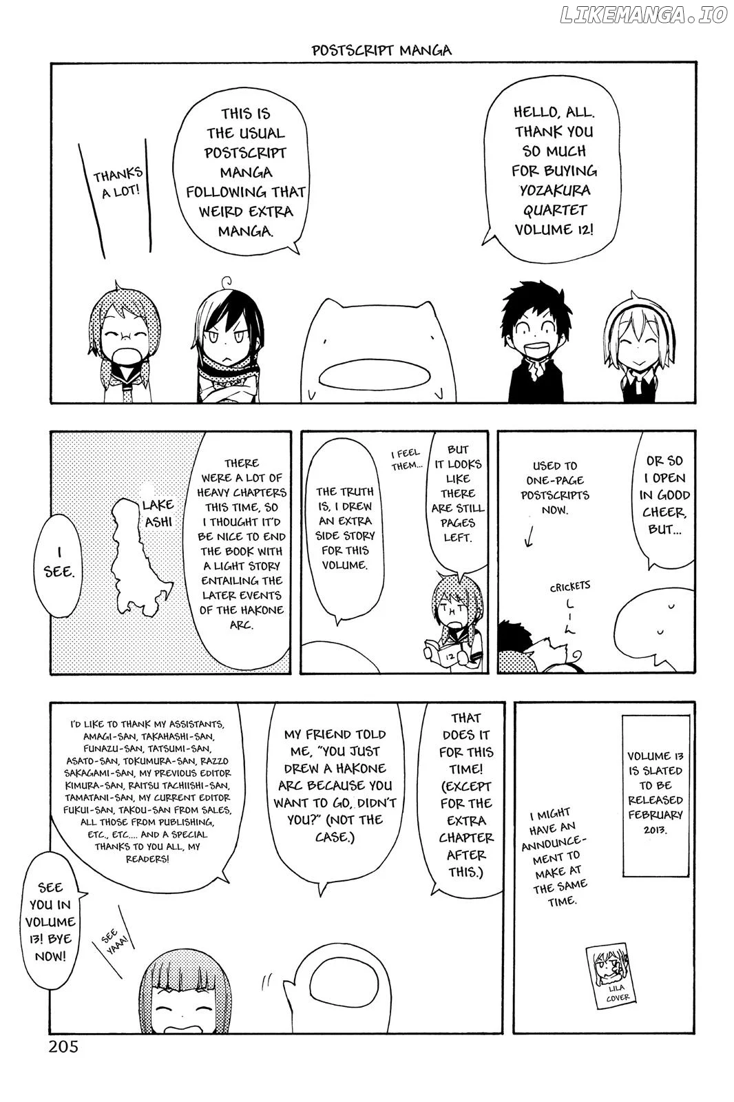 Yozakura Quartet Chapter 68.5 page 2