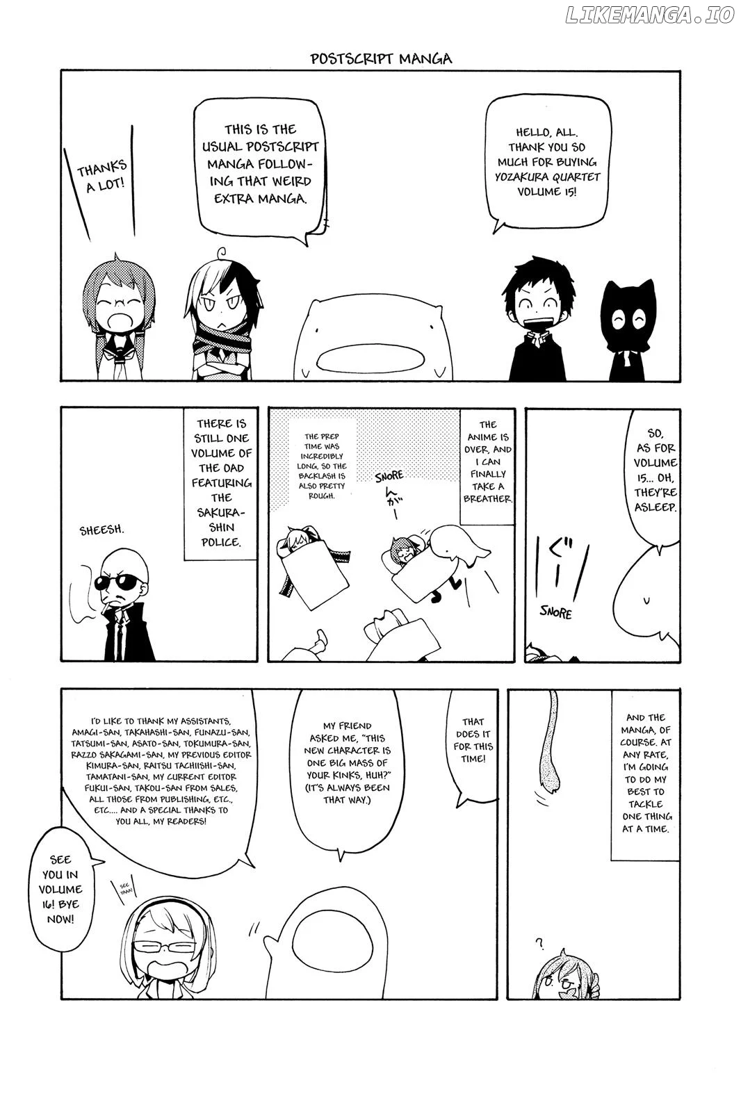 Yozakura Quartet Chapter 85.5 page 32