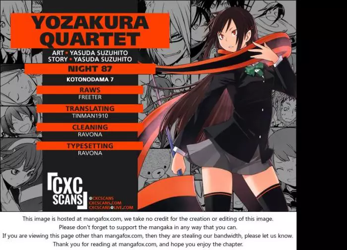 Yozakura Quartet Chapter 87 page 1