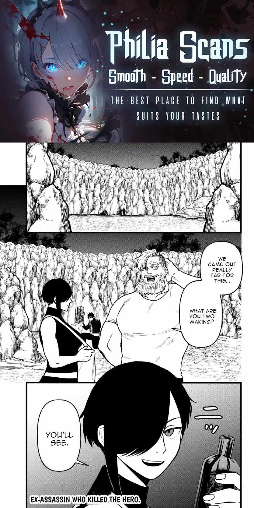 Yuusha Goroshi no Moto Ansatsusha. ~Mushoku no Ossan kara Hajimaru Second Life~ Chapter 17 page 1
