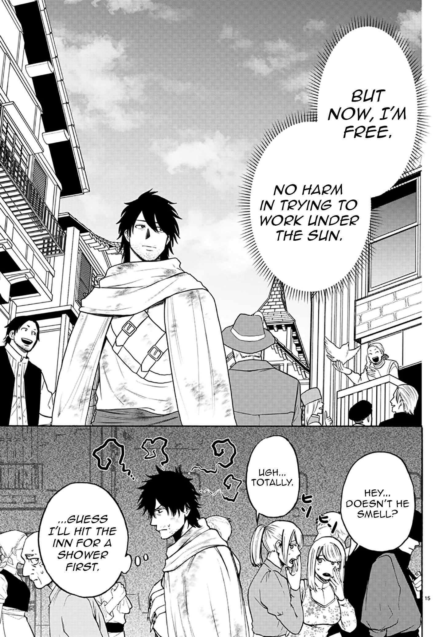 Yuusha Goroshi no Moto Ansatsusha. ~Mushoku no Ossan kara Hajimaru Second Life~ Chapter 2 page 15