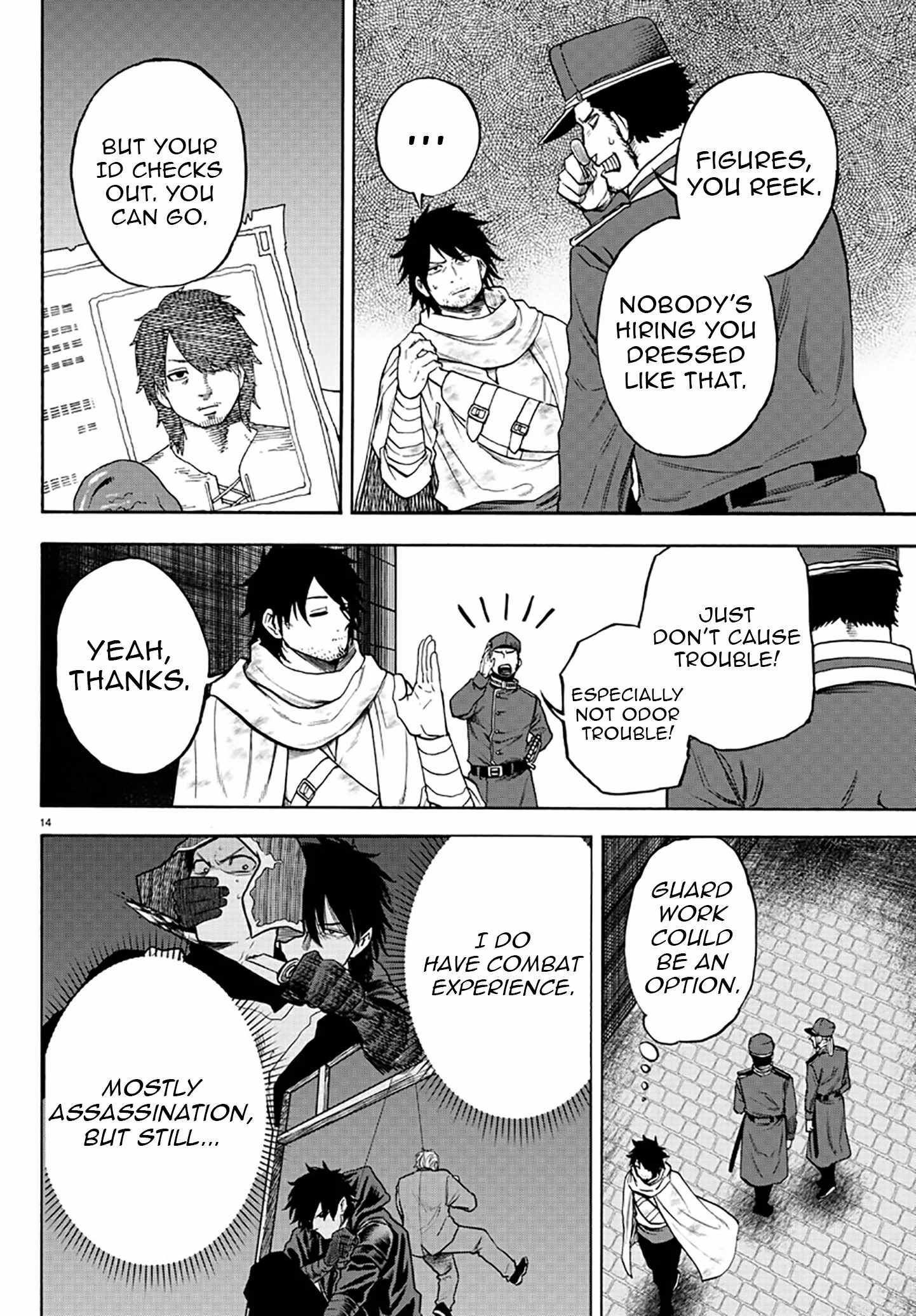 Yuusha Goroshi no Moto Ansatsusha. ~Mushoku no Ossan kara Hajimaru Second Life~ Chapter 2 page 14