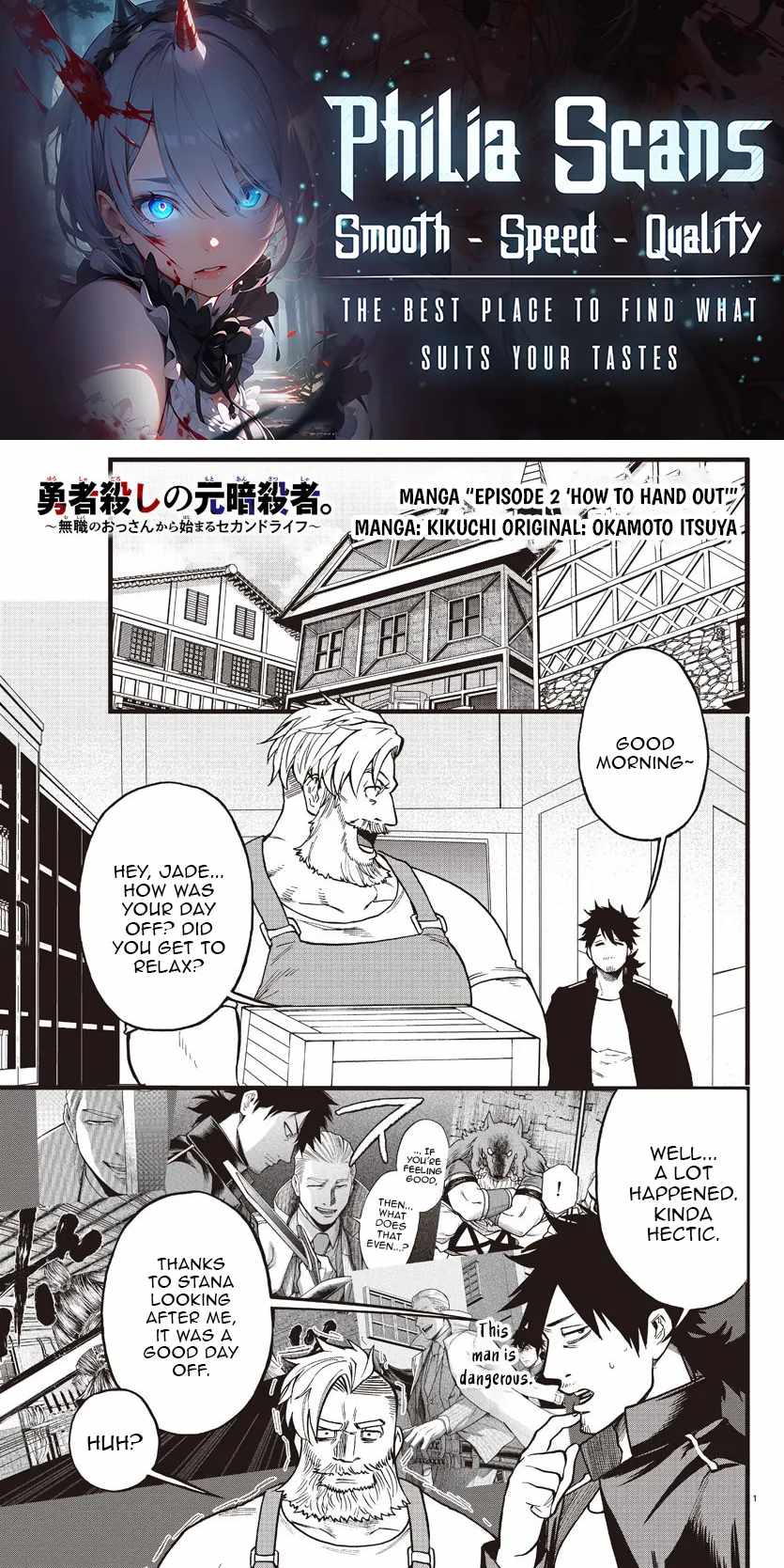 Yuusha Goroshi no Moto Ansatsusha. ~Mushoku no Ossan kara Hajimaru Second Life~ Chapter 7 page 1