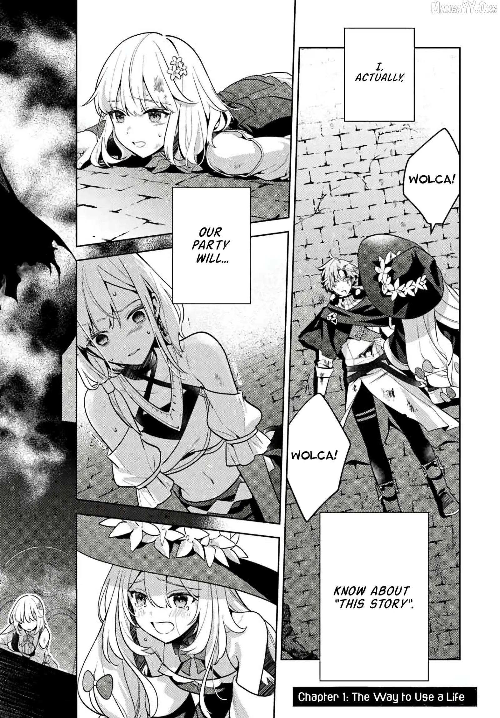 Zenmetsu End o Shi ni Monogurui de Kaihi shita. Party ga Yanda. Chapter 1 page 3