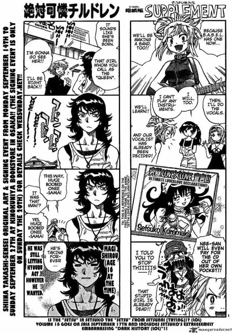 Zettai Karen Children Chapter 186 page 1
