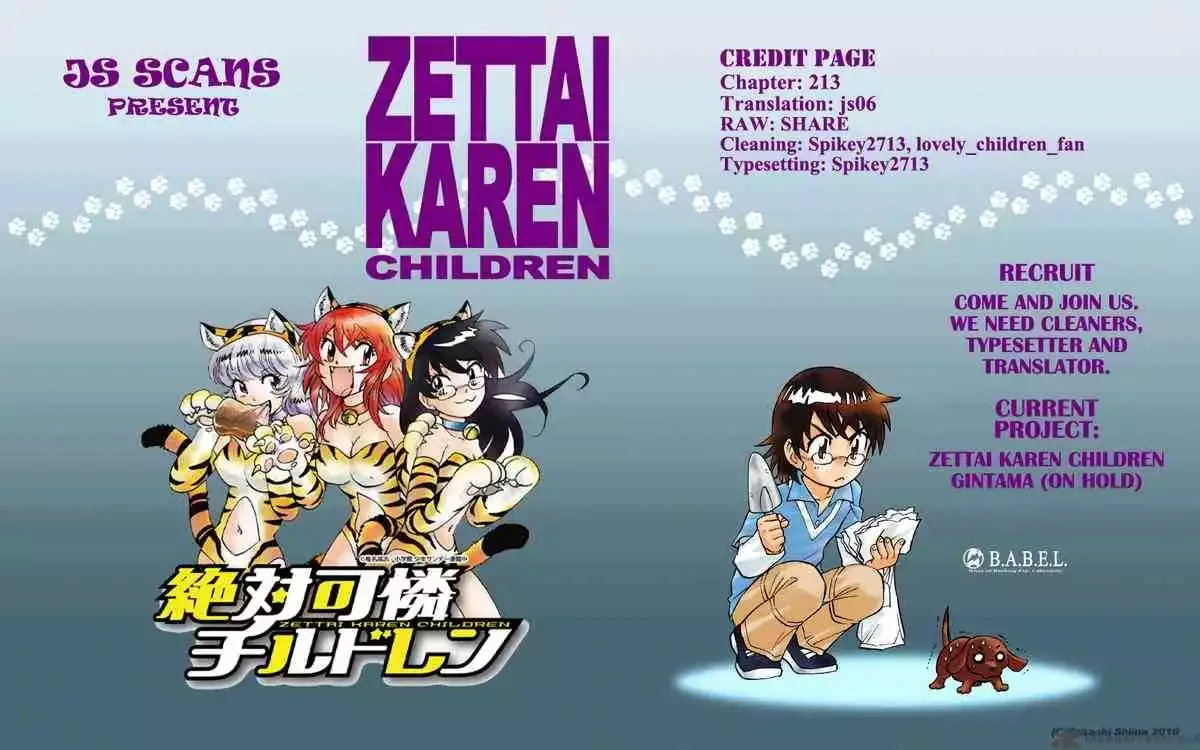 Zettai Karen Children Chapter 213 page 19