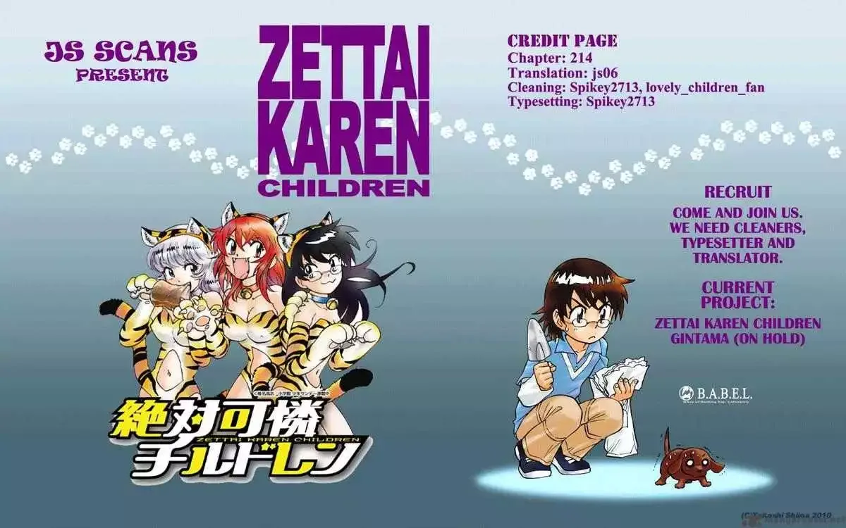 Zettai Karen Children Chapter 214 page 19