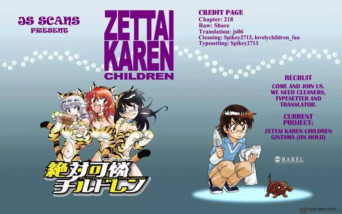 Zettai Karen Children Chapter 218 page 19