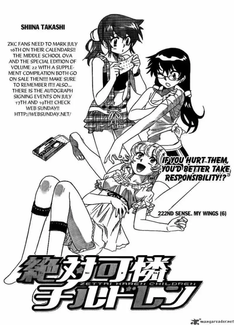 Zettai Karen Children Chapter 222 page 2
