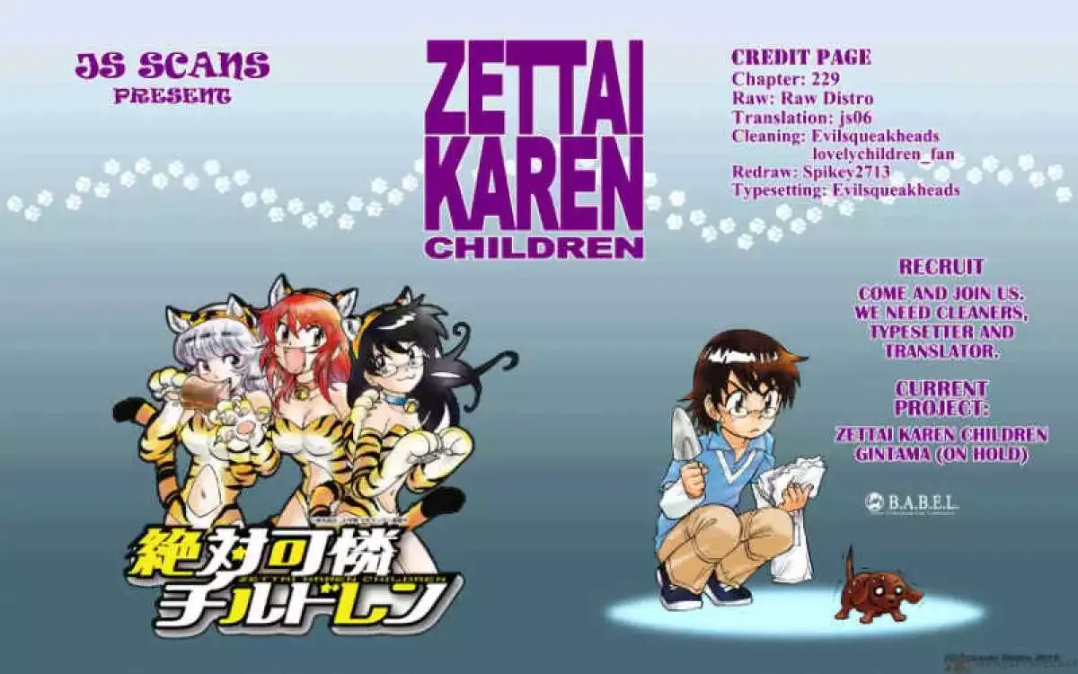 Zettai Karen Children Chapter 229 page 19