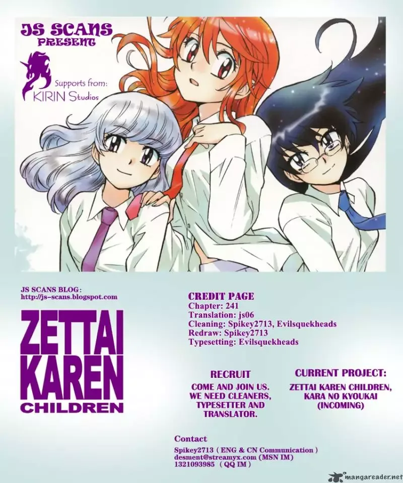 Zettai Karen Children Chapter 241 page 20