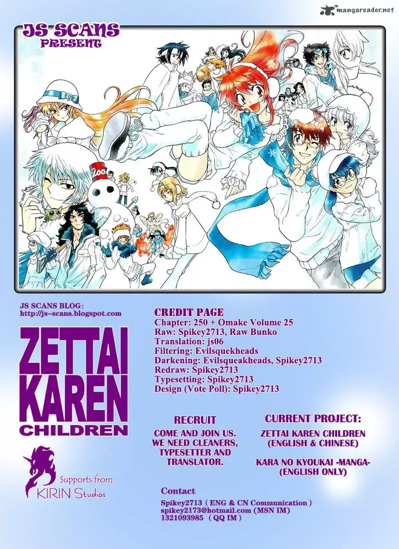Zettai Karen Children Chapter 250 page 53