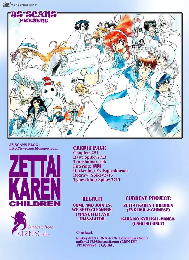 Zettai Karen Children Chapter 251 page 19