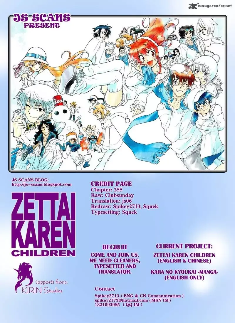 Zettai Karen Children Chapter 255 page 19