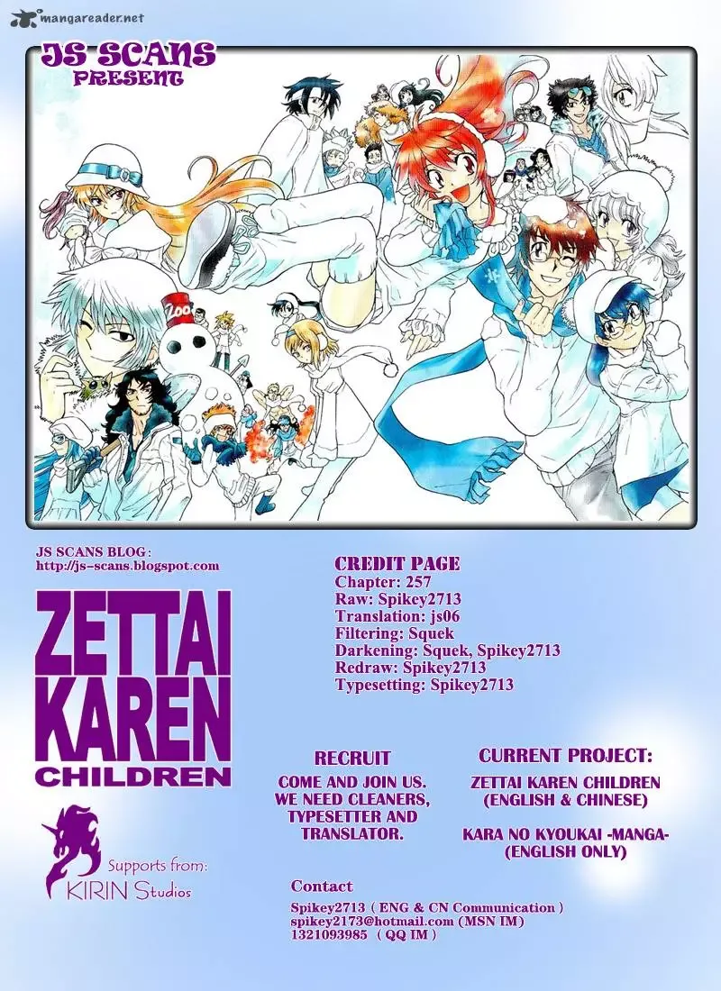 Zettai Karen Children Chapter 257 page 19