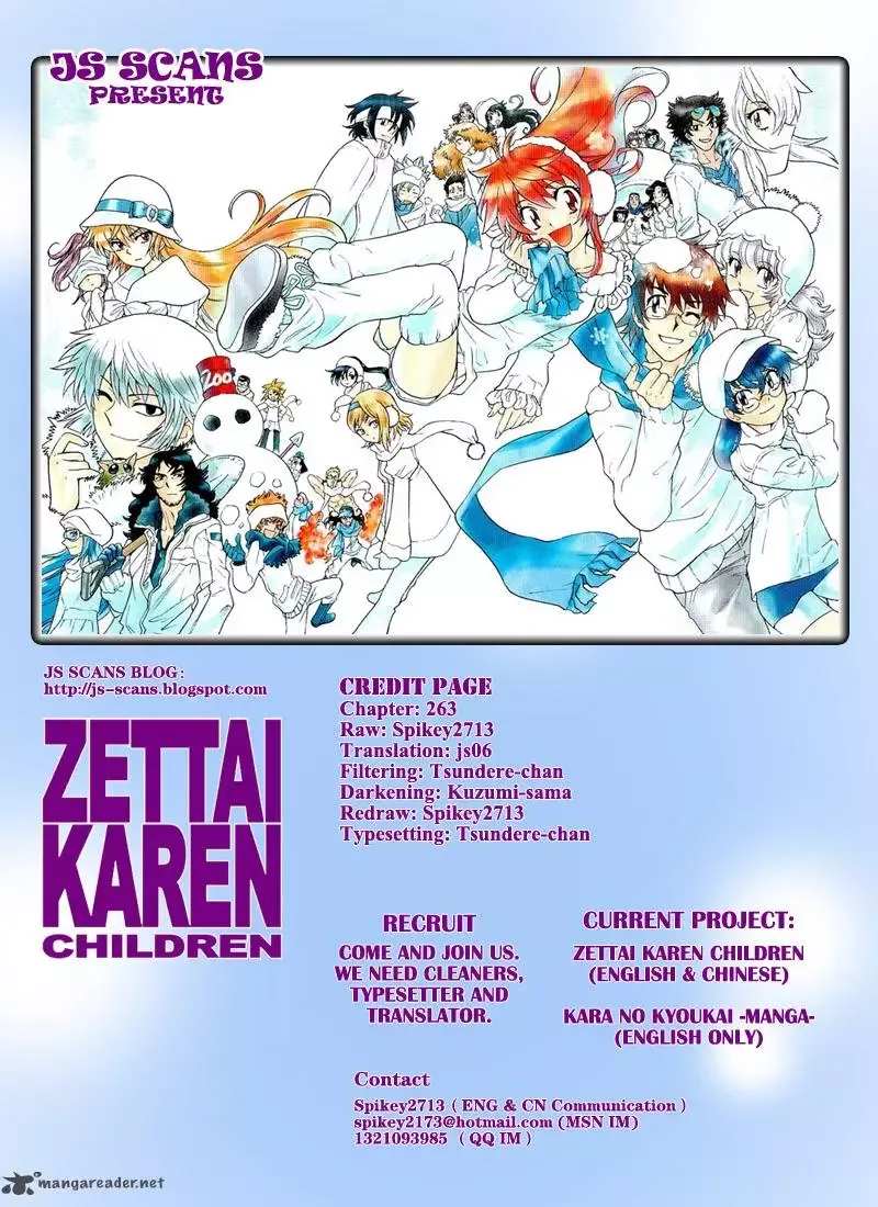 Zettai Karen Children Chapter 263 page 17