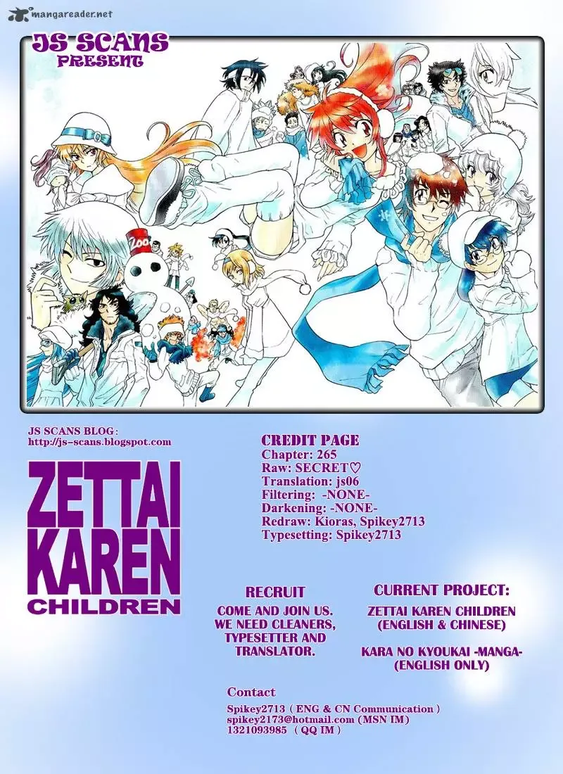 Zettai Karen Children Chapter 265 page 19