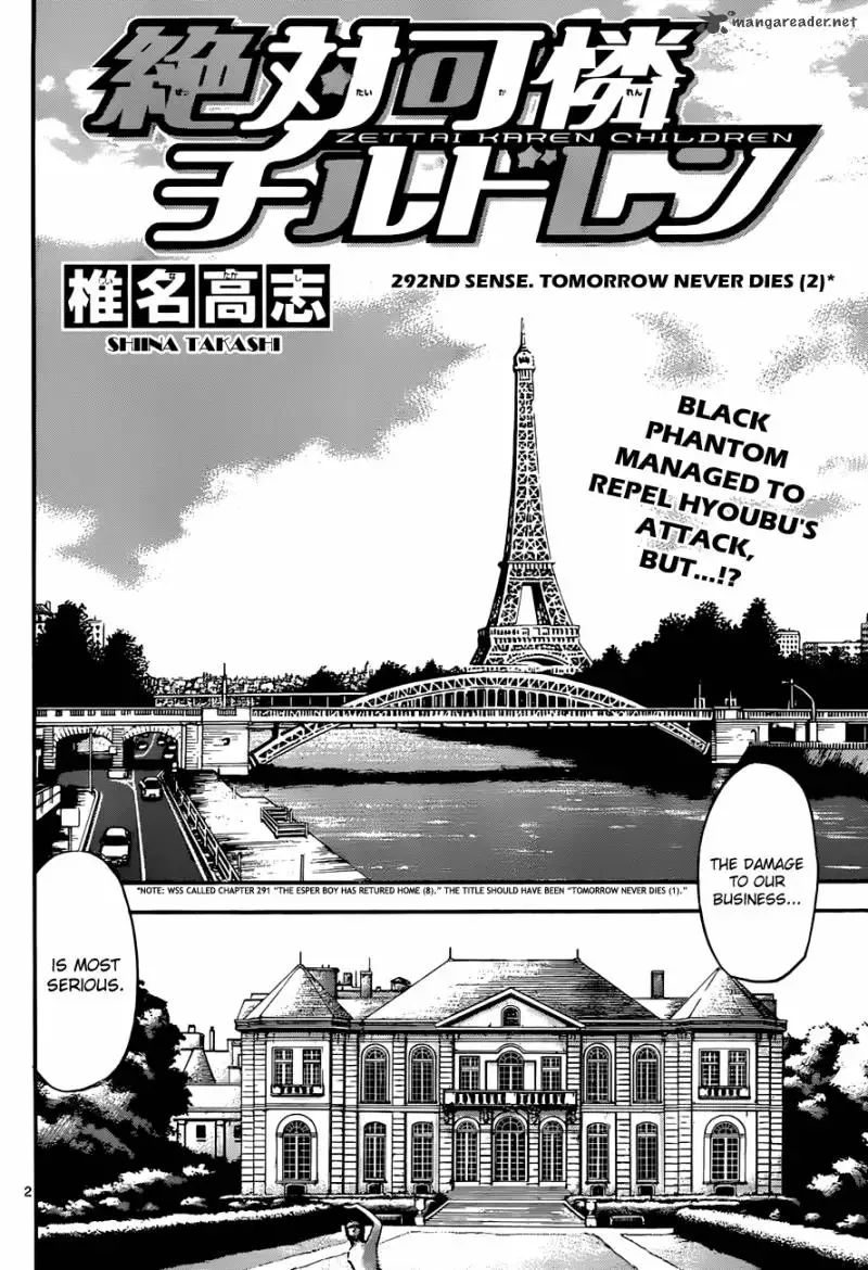Zettai Karen Children Chapter 292 page 2