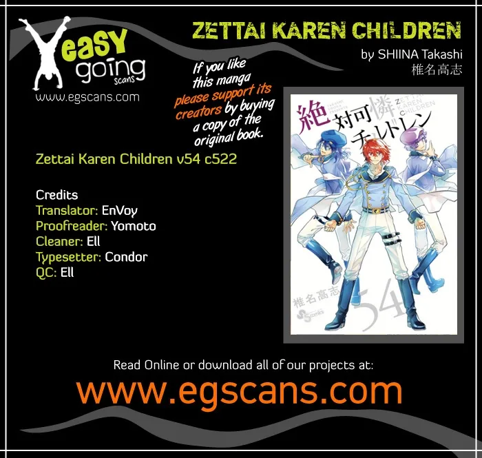 Zettai Karen Children Chapter 522 page 1