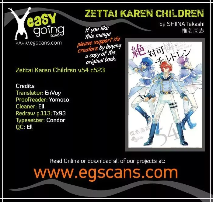 Zettai Karen Children Chapter 523 page 1